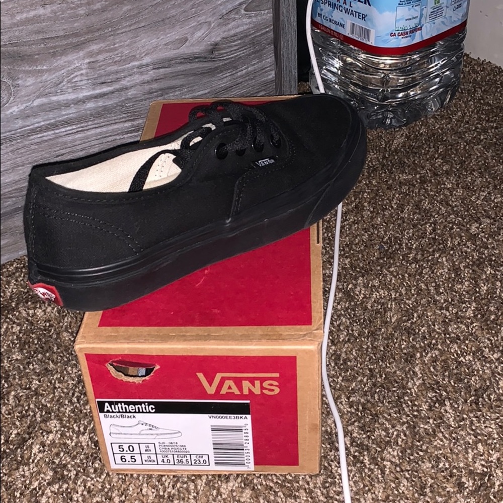 Authentic Black Vans